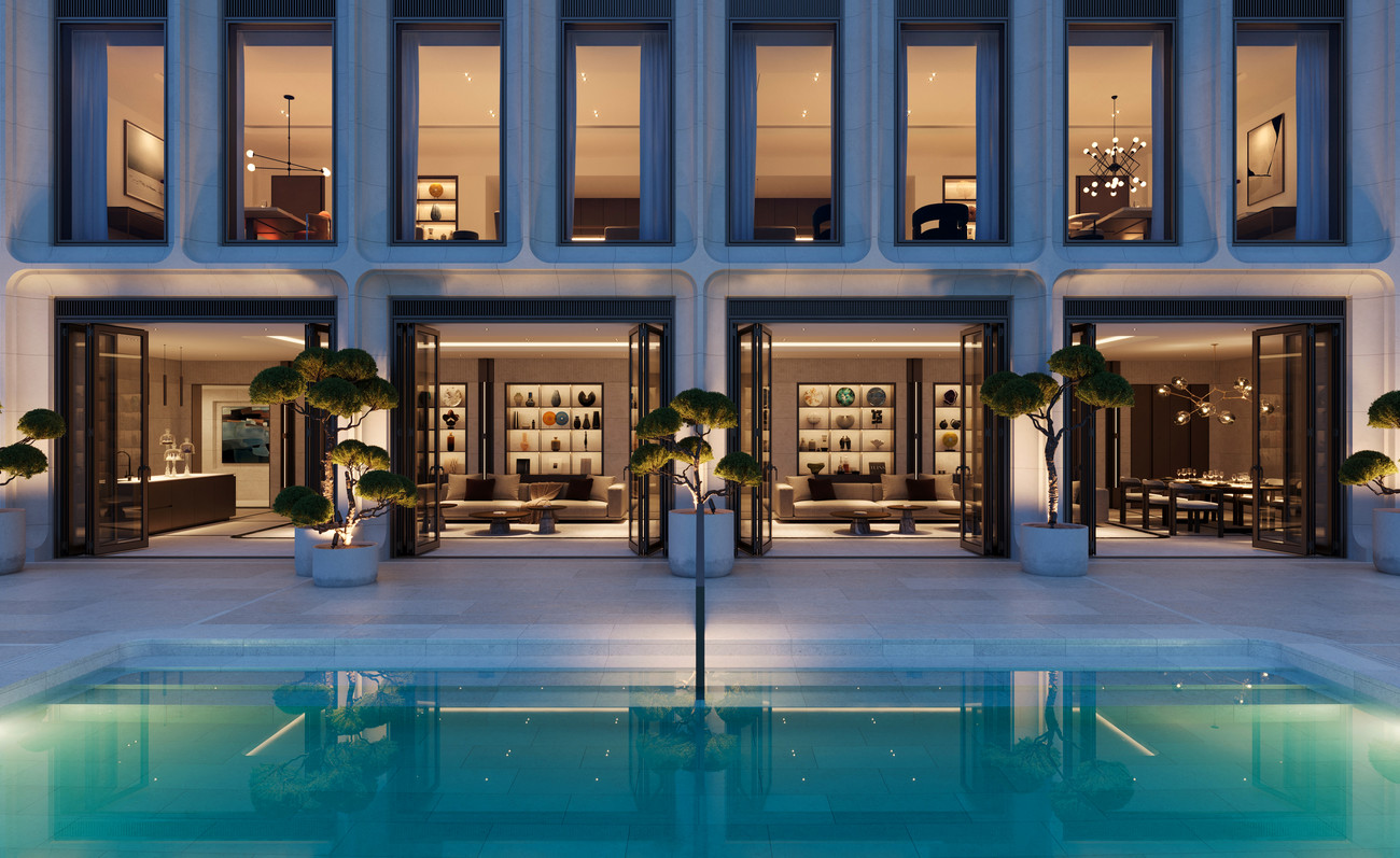 pool in front of hotel